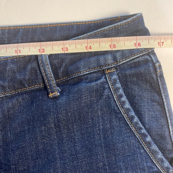 Talbots Flawless High-Waist Wide Crop Denim Jeans Size 10 Petite Pockets Buttons - Picture 10 of 13